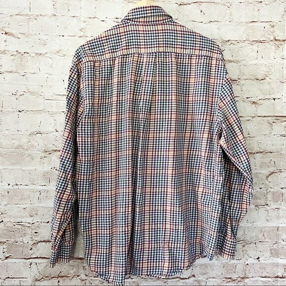 Alan Flusser mens plaid button down shirt - Picture 5 of 5